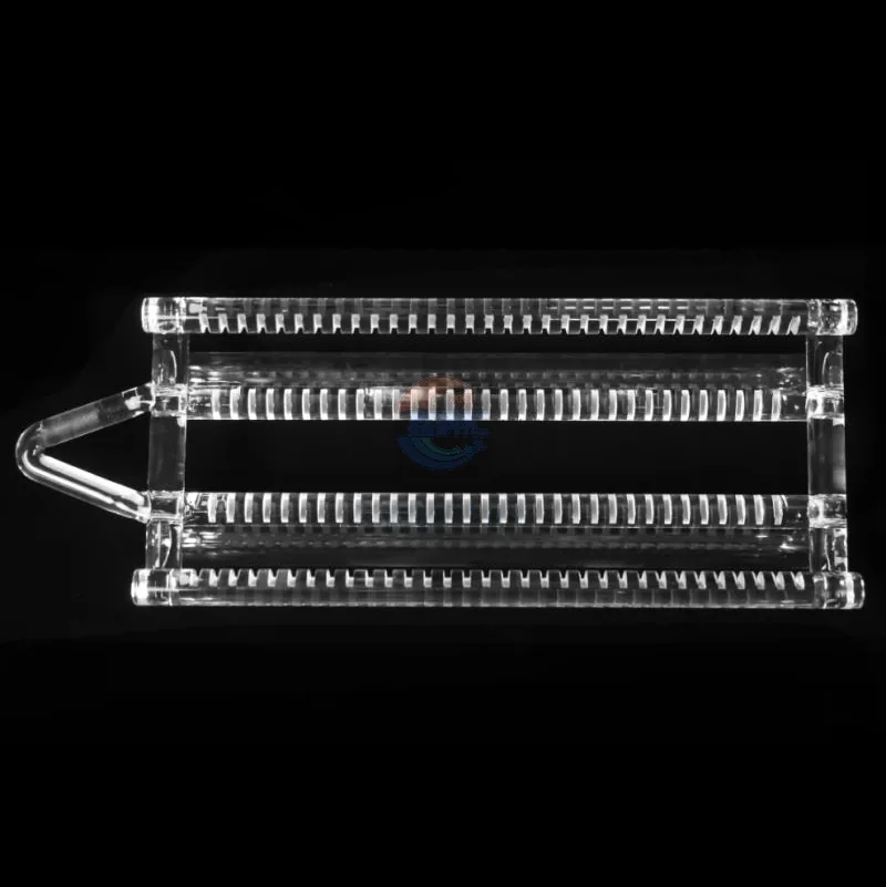 Quartz carrier detail with precision slot geometry